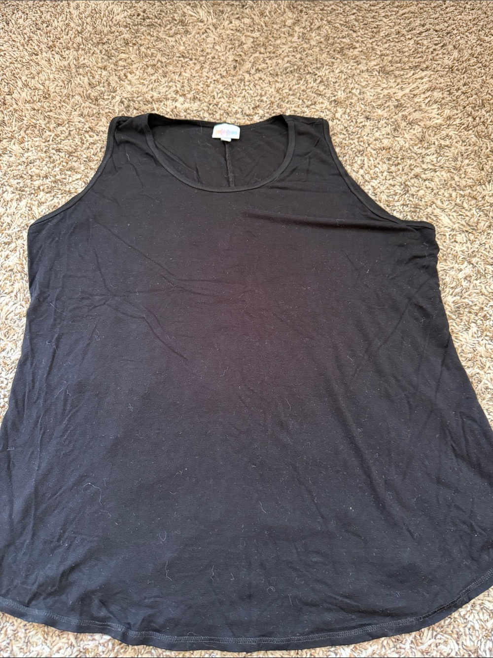 LuLaRoe Black Scoop Neck Tank Top